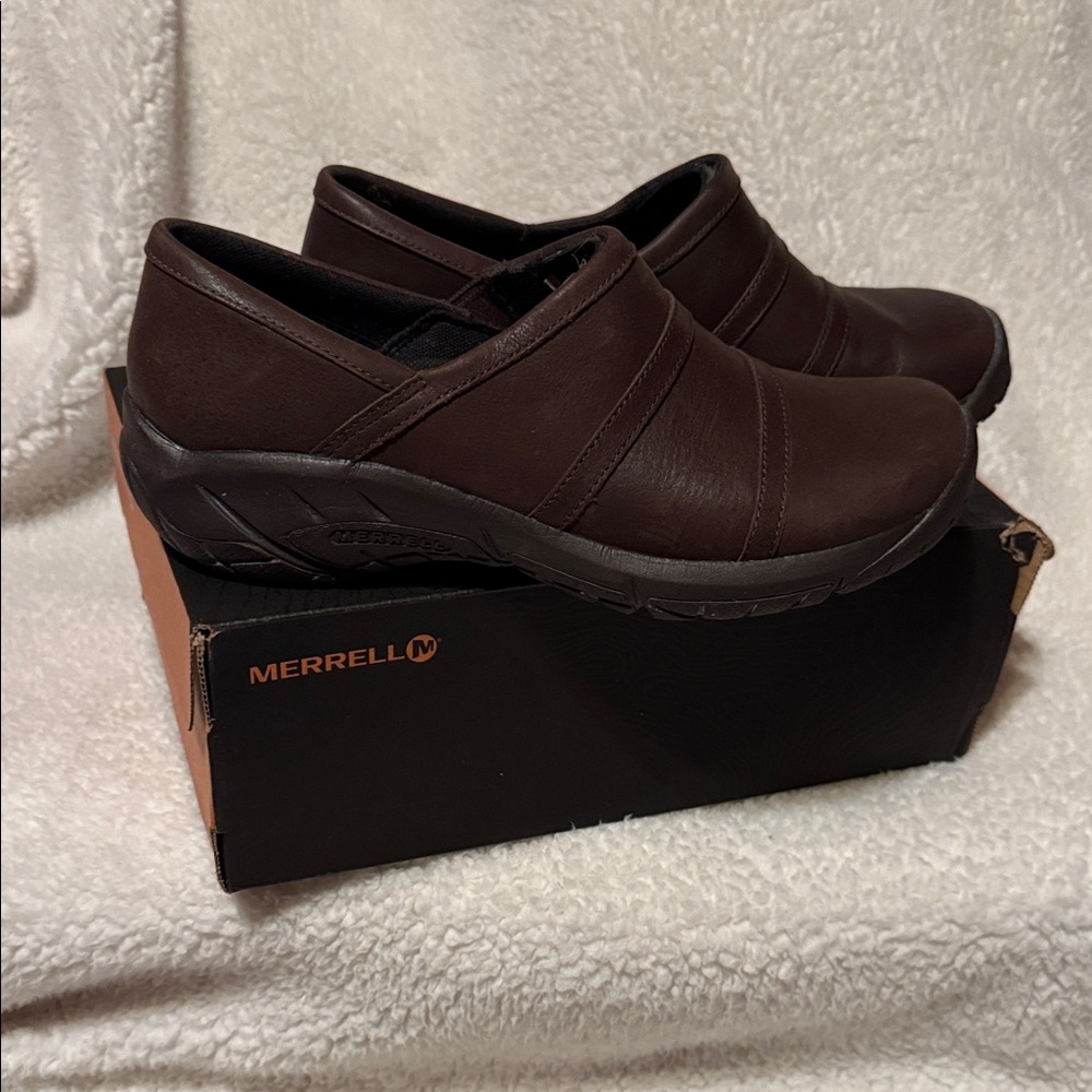 Merrell Dark Brown Casual Slip-Ons